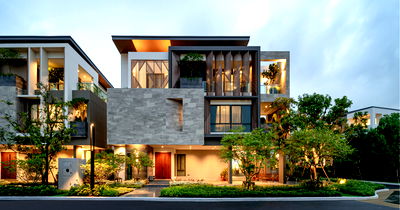 Houses for sale Pantip Plaza Ngamwongwan : A detached house by SC Asset. Only 5 units available at Sonle Residences, Bang Sue District. Land area: 716 sq.m. 7 bedrooms, 5 bathrooms.