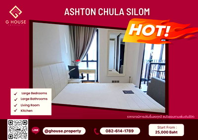 Condos for rent : 🧚‍♀️For Rent 🌞 : Ashton Chula Silom Near MRT Samyan Fully Furnished Interest please contact ​Line ID : @ghouse.property
