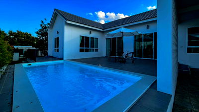 Houses for rent North Chiang Mai University : 🏡 Single-story house with private swimming pool near Lanna International School, Hang Dong, Chiang Mai