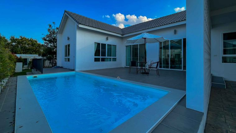 🏡 บ้านชั้นเดียวพร้อมสระว่ายน้ำส่วนตัว ใกล้โรงเรียนนานาชาติลานนา โซนบ้านถวาย หางดง เชียงใหม่