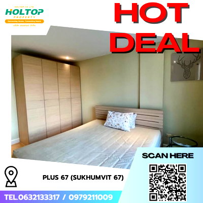Condos for rent : #R8699 🎉 070169 Condo for Rent: Plus 67 (Sukhumvit 67)
