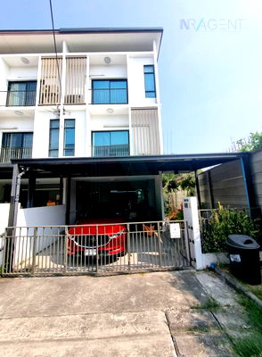 Townhouses for sale Kasem Bundit Phatthanakan University  : 📌 For Sell Town house PATIO SRINAKARIN-RAMA 9 3-story 3 bedroom 3 bathroom