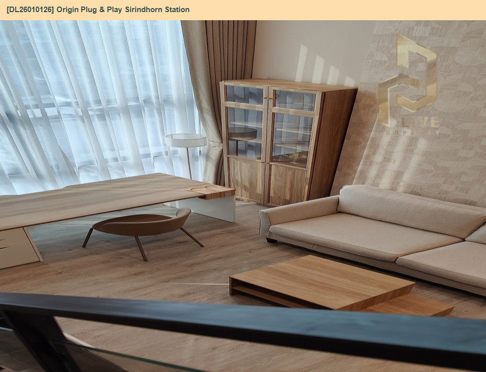 picture DL26010126 Condo for rent, Origin Plug & Play Sirindhorn Station near MRT สิรินธร, ready to move in, call urgently 0614453194 LineID @162cjixi - 6/15