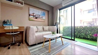 Condos for rent Chiang Mai : For Rent 🌳 Airport Home Condo 🏷️Rent: 8,500 THB/month ,Fully furnished ,Near CNX Airport