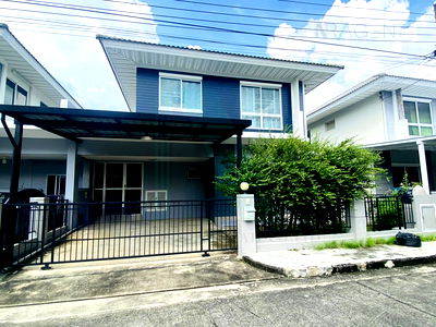 Houses for sale Denla British School : 📌 For sale: Twin house, The Villa Ratthanathibet project, 2 floors, 3 bedrooms, 2 bathrooms