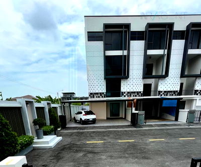 Home office for rent JAS green village - Kubon : 📌 For Rent 4-story Home office THE HARMONY @ 62 RAMINTRA 3 bedroom 4 bathroom