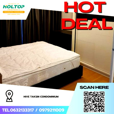 Condos for rent : #Z3999💥 060169 🔥 Condo for Rent: Hive Taksin Condominium