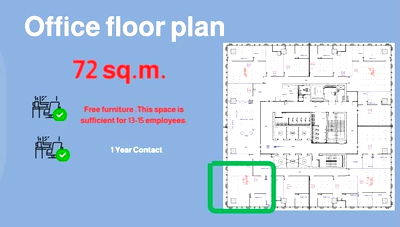 Office for rent Ratchadaphisek Road : Service Office 72sqm For RENT Near MRT Phraram 9 Central Rama 9 Pra Ram 9 Hospital