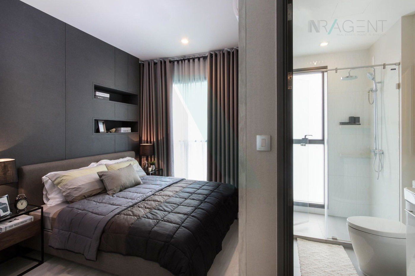 รูป ให้เช่าคอนโด ริทึ่ม รางน้ำ อาคาร 1 ชั้น 9 2 ห้องนอน ขนาด 58 ตรม ใกล้ อนุสาวรีย์ชัยสมรภูมิ - รูปที่ 3/8