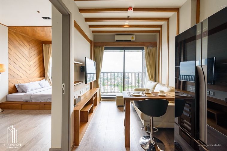 คอนโดให้เช่า Whizdom Avenue Ratchada-Ladprao ชั้นสูง 20+ ตกแต่ง built-in ทั้งห้องใหม่หมด น่าอยู่ style resort วิวสวยมาก เฟอร์นิเจอร์ครบครัน ราคาเพียง