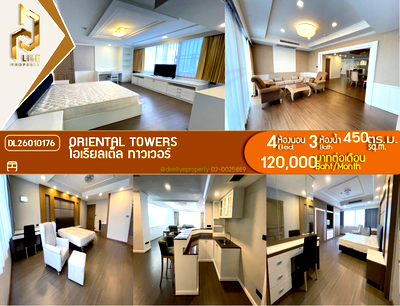 Condos for rent Soi Sukhumvit 71 : DL26010176 Condo for rent, Oriental Towers near -, ready to move in, call urgently 0653619502 LineID @897iyzll