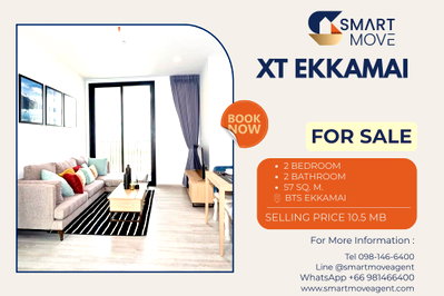 Condos for sale Ekamai International School : 🔥 For Sale ! city view, high floor, corner room, modern style, Good location! Code C20251200072...XT Ekkamai, 2 bed, 2 bath, furnished, Special Deal!