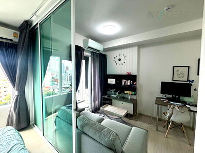 Condos for rent MRT Huai Khwang : For Rent Condo CHAPTER ONE ECO RATCHADA - HUAI KHWANG Building E, Floor 9,1 bed room, Room size 30 sqm