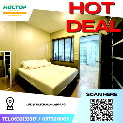 Condos for rent : #Z3998💥 060169 🔥 Condo for Rent: Life @ Ratchada-Ladprao
