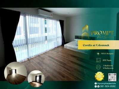 เช่าทาวน์โฮม เขตพระโขนง : CD03365 - Cordiz at Udomsuk  : BTS UdomSuk 