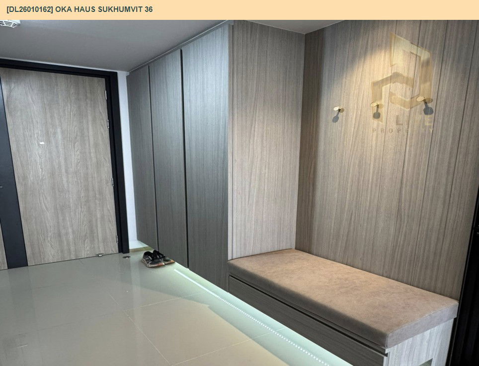 รูป DL26010162 ให้เช่าคอนโด โอกะ เฮาส์ สุขุมวิท 36 (OKA HAUS Sukhumvit 36) ใกล้ BTS ทองหล่อ พร้อมเข้าอยู่ โทรด่วน 0656133286 LineID @534wlwof - รูปที่ 6/11