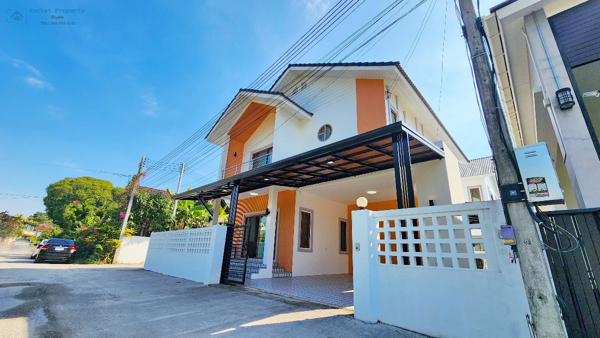 บ้านเช่าใหม่เอี่ยม หลังใหญ่ 4 นอน 3 น้ำ ! ใกล้กาดฝรั่ง 2 นาที ใกล้โรงเรียนนานาชาติหลายแห่ง รับสัตว์เลี้ยง @หางดง