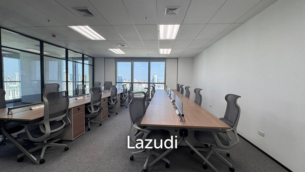 รูป ออฟฟิศโมเดิร์น 111 ตร.ม. ชั้นสูง วิวเมือง ย่านห้วยขวาง - รูปที่ 2/6