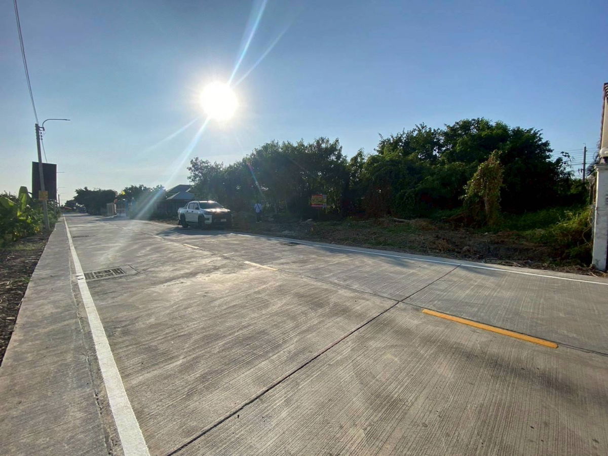 รูป ขายด่วนที่ดินทำเลดี 96 ตรว ติดถนนคอนกรีตสาธารณะ ถมแล้ว ซ.เทพประทาน 1 อ.ไทรน้อย จ.นนทบุรี - รูปที่ 7/8