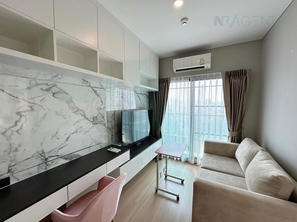 picture ð For Rent Condo LUMPINI SUITE PHETCHABURI - MAKKASAN Building 1, Floor 23,1 bed room, Room size 28.00 sqm - 2/8