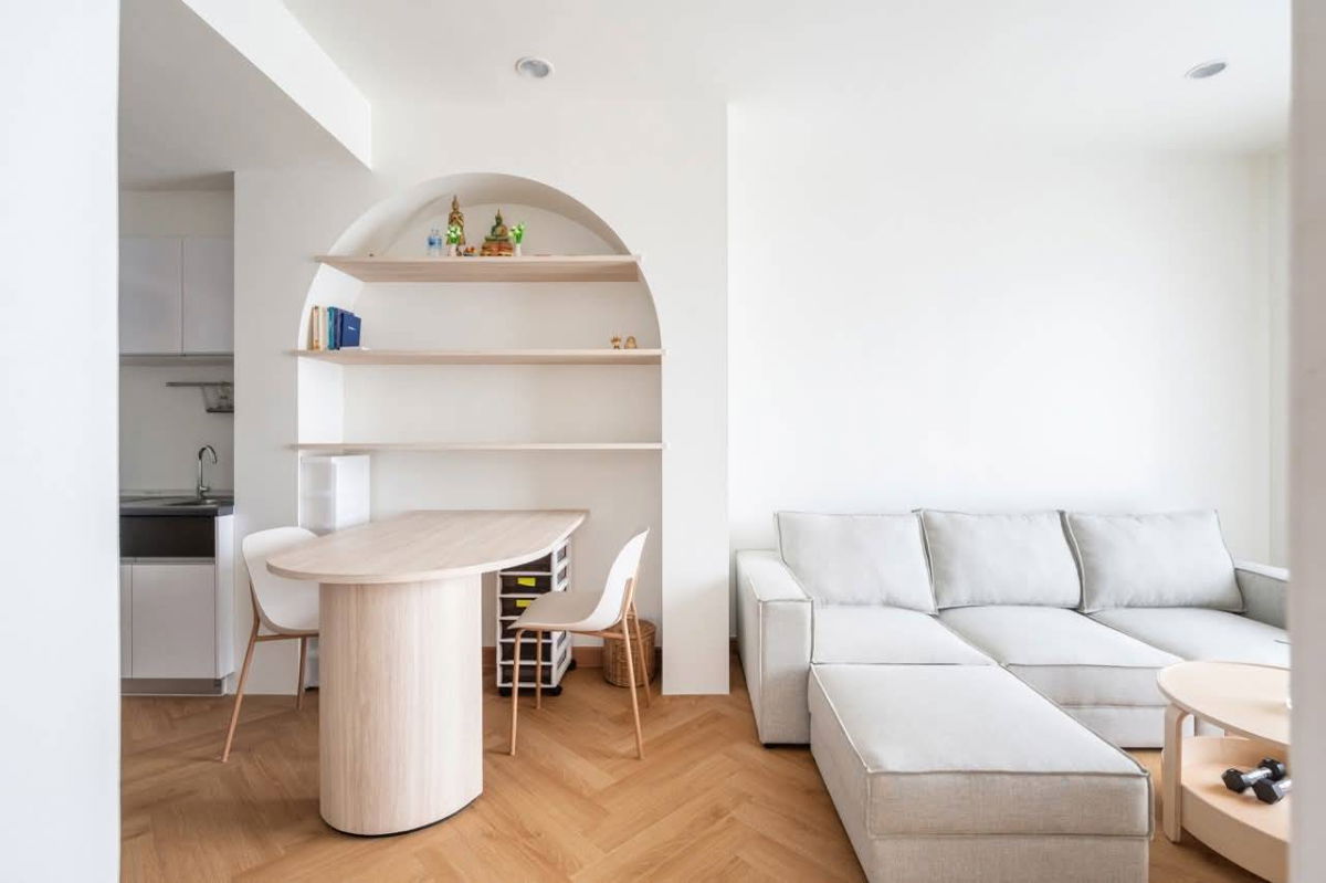 รูป ขายพร้อมผู้เช่า Supalai Premiere @Asoke. ห้องรีโนเวทใหม่ชั้นสูงวิวระเบียงกว้างรับวิวเมือง นัดดูได้ครับ - รูปที่ 7/16