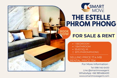 Condos for sale The Customs Department : 🔥 For Sale !! Ultra luxury condominium !! great facility !! 🔥 Code C20250400018...The Estelle Phrom Phong, 1 bed, 1 bath, furnished, Special Deal!!