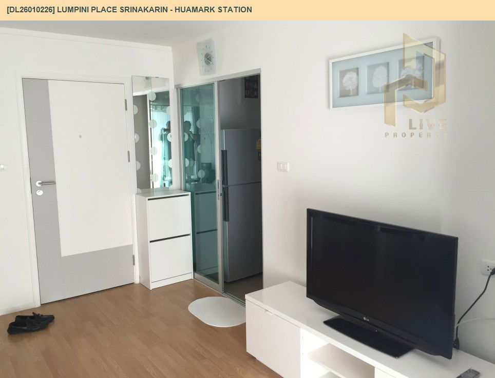picture DL26010226 Condo for rent, Lumpini Place Srinakarin - Huamark Station near ARL Hua Mak, ready to move in, call urgently 0614453194 LineID @162cjixi - 6/11