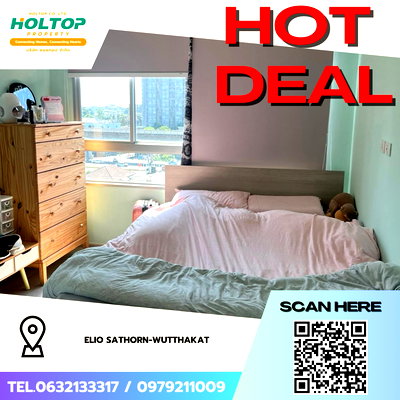 Condos for rent : #Z4040💥 080169🔥 Condo for Rent: Elio Sathorn-Wutthakat