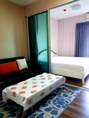 คอนโดให้เช่า : ให้เช่าคอนโด เอ สเปซ มี บางนา 1 นอน 26 ตรม ชั้น 16 ราคา 6,500 บาท ห้องสวย 