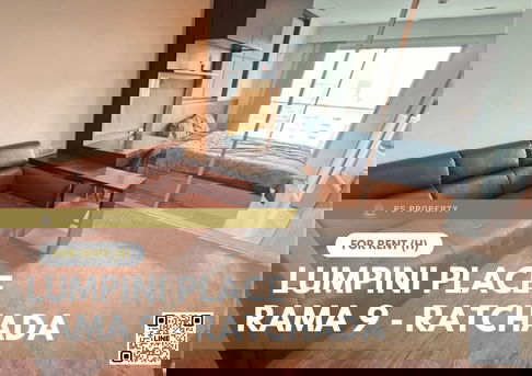 ให้เช่า 🔥 Lumpini Place Rama 9 - Ratchada 🔥 เฟอร์นิเจอร์ และ เครื่องใช้ไฟฟ้าครบ ใกล้ MRT พระราม 9