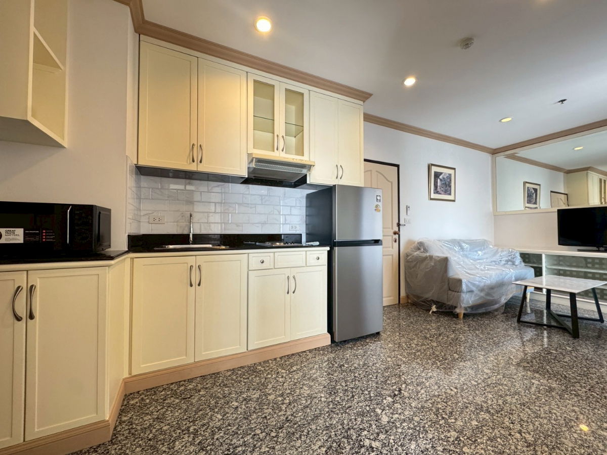 รูป ขายคอนโดใกล้ BTS พญาไท ห้องใหญ่ 50 ตร.ม. 2 ห้องนอน 1 ห้องน้ำ โครงการ ปทุมวันรีสอร์ต รีโนเวทใหม่ใช้วัสดุอย่างดี - รูปที่ 5/17