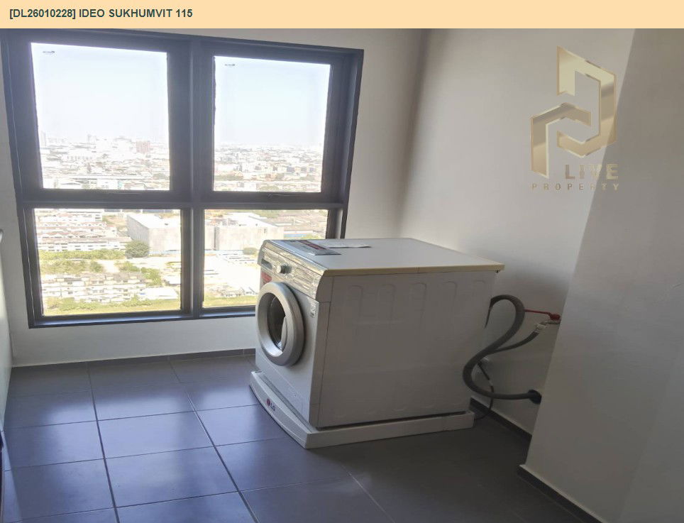 รูป DL26010228 ให้เช่าคอนโด ไอดีโอ สุขุมวิท 115 (IDEO Sukhumvit 115 ) ใกล้ BTS ปู่เจ้า พร้อมเข้าอยู่ โทรด่วน 0800343450 LineID @655ebbvc - รูปที่ 9/11