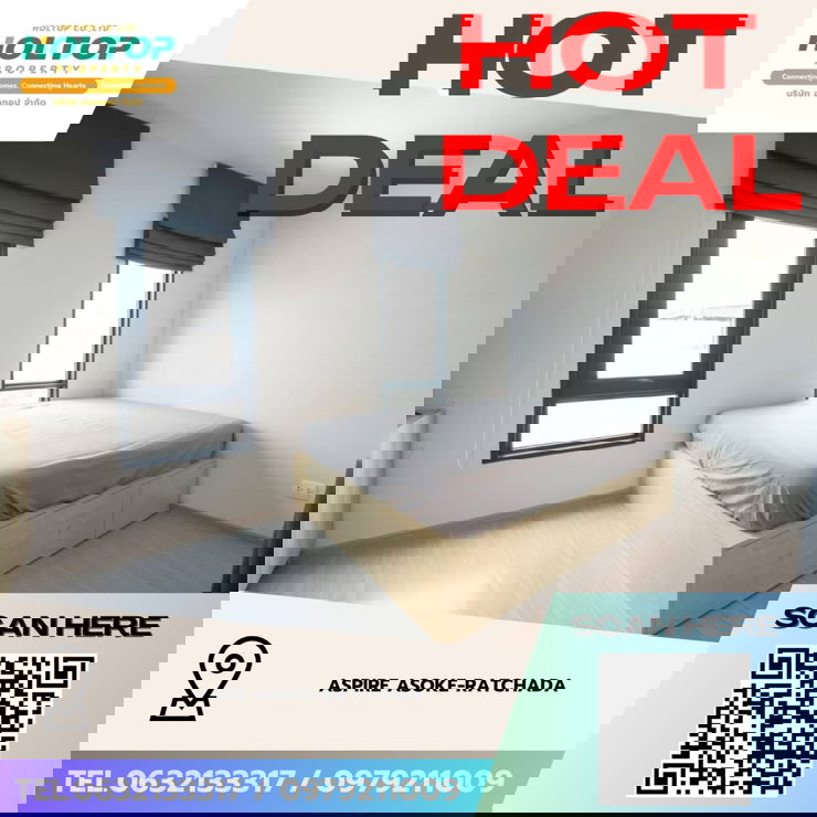 รูป #Z4073💥 090169 🔥ให้เช่าคอนโด Aspire Asoke-Ratchada - รูปที่ 1/12