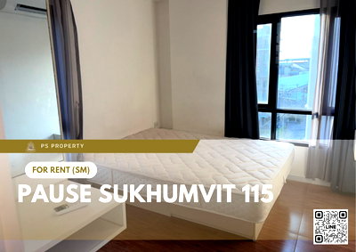 คอนโดให้เช่า : ให้เช่า 📍 Pause Sukhumvit 115 📍 2 ห้องนอน เฟอร์นิเจอร์ และ เครื่องใช้ไฟฟ้าครบ ใกล้ BTS ปู่เจ้า