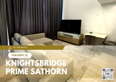 คอนโดให้เช่า : ให้เช่า 📍 Knightsbridge Prime Sathorn 📍 เฟอร์นิเจอร์ และ เครื่องใช้ไฟฟ้าครบ ใกล้ BTS ช่องนนทรี