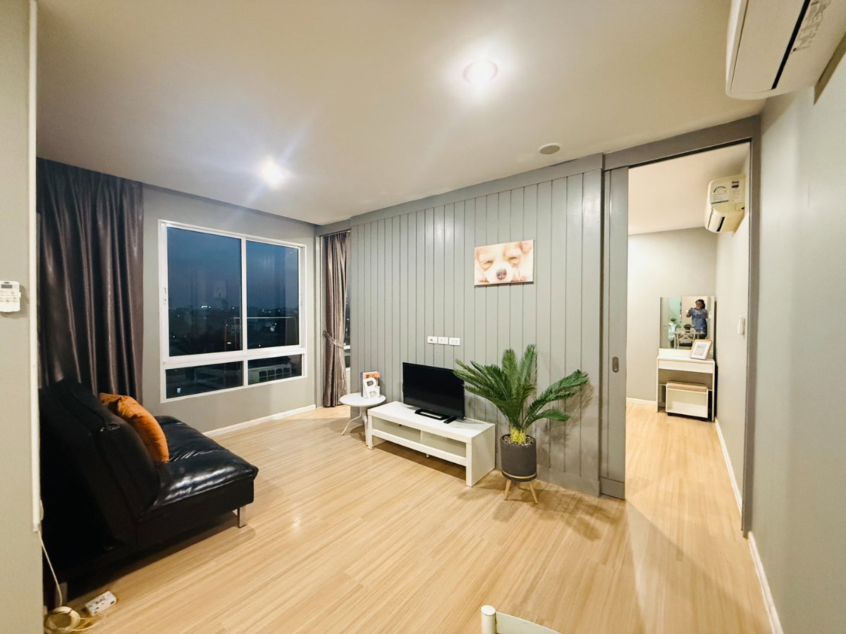 ให้เช่าคอนโดเลี้ยงสัตว์ได้ Happy Condo ลาดพร้าว 101 ขนาด 42 ตร.ม. อาคาร South ชั้น 5 วิวเมือง พร้อมอยู่ ใกล้ MRT ลาดพร้าว 101