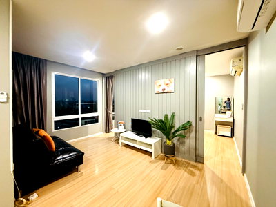 คอนโดให้เช่า : ให้เช่าคอนโดเลี้ยงสัตว์ได้ Happy Condo ลาดพร้าว 101 ขนาด 42 ตร.ม. อาคาร South ชั้น 5 วิวเมือง พร้อมอยู่ ใกล้ MRT ลาดพร้าว 101