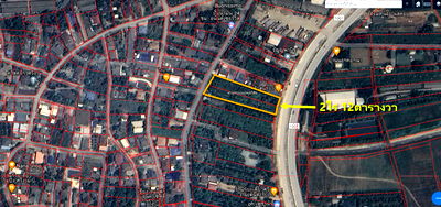 Land for sale Chiang Mai Rajabhat University (Mae Rim) : Land for sale, 2 rai 12 sq m, next to a 4-lane road, Highway 1001, San Sai-Phrao. and Sri Ngam Village Road, Mae Faek, San Sai, Chiang Mai