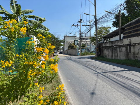 ขายที่ดินเปล่า สามพราน นครปฐม ถมแล้ว ติดถนนเทศบาล 105-212 ตร.ว.