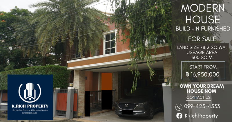 ขายบ้านเดี่ยว : 🏡บ้านสวยสังคมดี หลังบ้านติดสวนวิวดี ตกแต่งสวย พร้อมเข้าอยู่ 📍โครงการ : เพอร์เฟคเพลส สุขุมวิท77-สุวรรณภูมิ (Perfect Place Sukhumvit77-Suvarnabhumi)