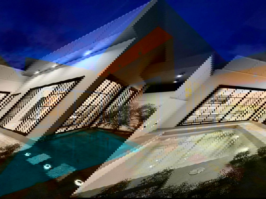 picture KT0123ðēLineID @556ryccgðĩPool Villa Nongprue Public Park 3Bedroom Land 256sqmðSwimming poolð·GardenðŠFully furnished - 12/13