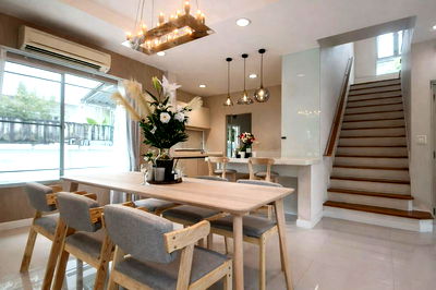 เช่าบ้านเดี่ยว นิคมอุตสาหกรรมแพรกษา :  ให้เช่าบ้านเดี่ยว โครงการ นันทวัน ศรีนครินทร์ สวย พร้อมอยู่