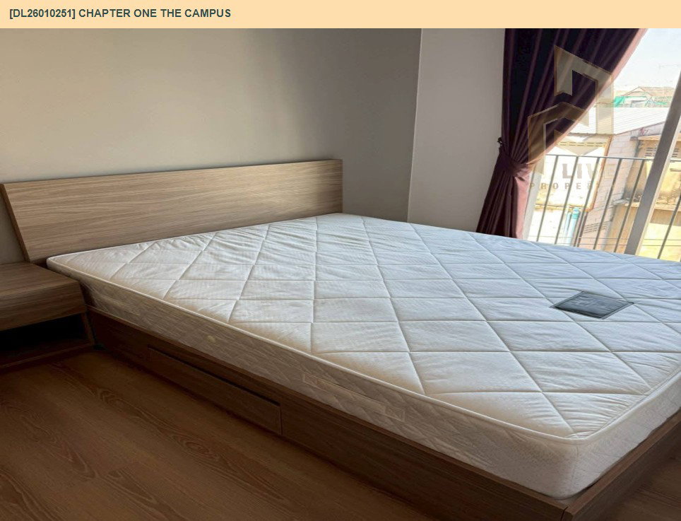 รูป DL26010251 ให้เช่าคอนโด แชปเตอร์ วัน เดอะ แคมปัส (Chapter One the Campus) ใกล้ BTS เสนานิคม พร้อมเข้าอยู่ โทรด่วน 0653619502 LineID @897iyzll - รูปที่ 2/8