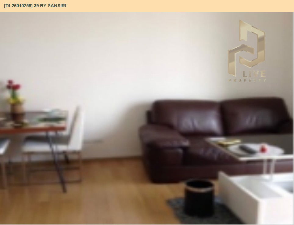 picture DL26010259 Condo for rent, 39 by Sansiri near BTS Phrom Phong, ready to move in, call urgently 0800343450 LineID @655ebbvc - 2/9