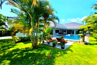 เช่าบ้านเดี่ยว ม.ศิลปากรวิทยาเขตสารสนเทศเพชรบุรี : [920601001-828] เดอะคลาวด์ วิลล่าหรูทันสมัย 4 ห้องนอน 4 ห้องน้ำ ให้เช่า หัวหินชะอำ