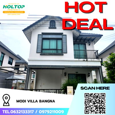 เช่าบ้านแฝด นิคมอุตสาหกรรมบางพลี : #R8739 🎉 110169 ให้เช่าบ้าน Modi Villa Bangna