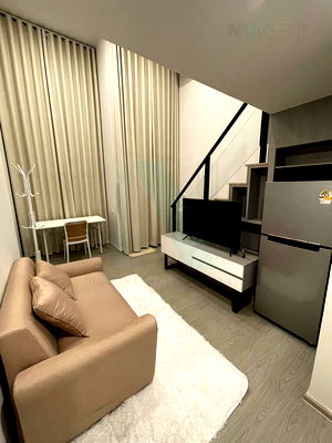 คอนโดให้เช่า : ให้เช่าคอนโด ออริจิ้น ปลั๊ก แอนด์ เพลย์ รามคำแหง ทริปเปิ้ล สเตชั่น อาคาร 1 ชั้น 9 Duplex ขนาด 22.00 ตรม ใกล้ ใกล้ Big C Extra สุขาภิบาล 3