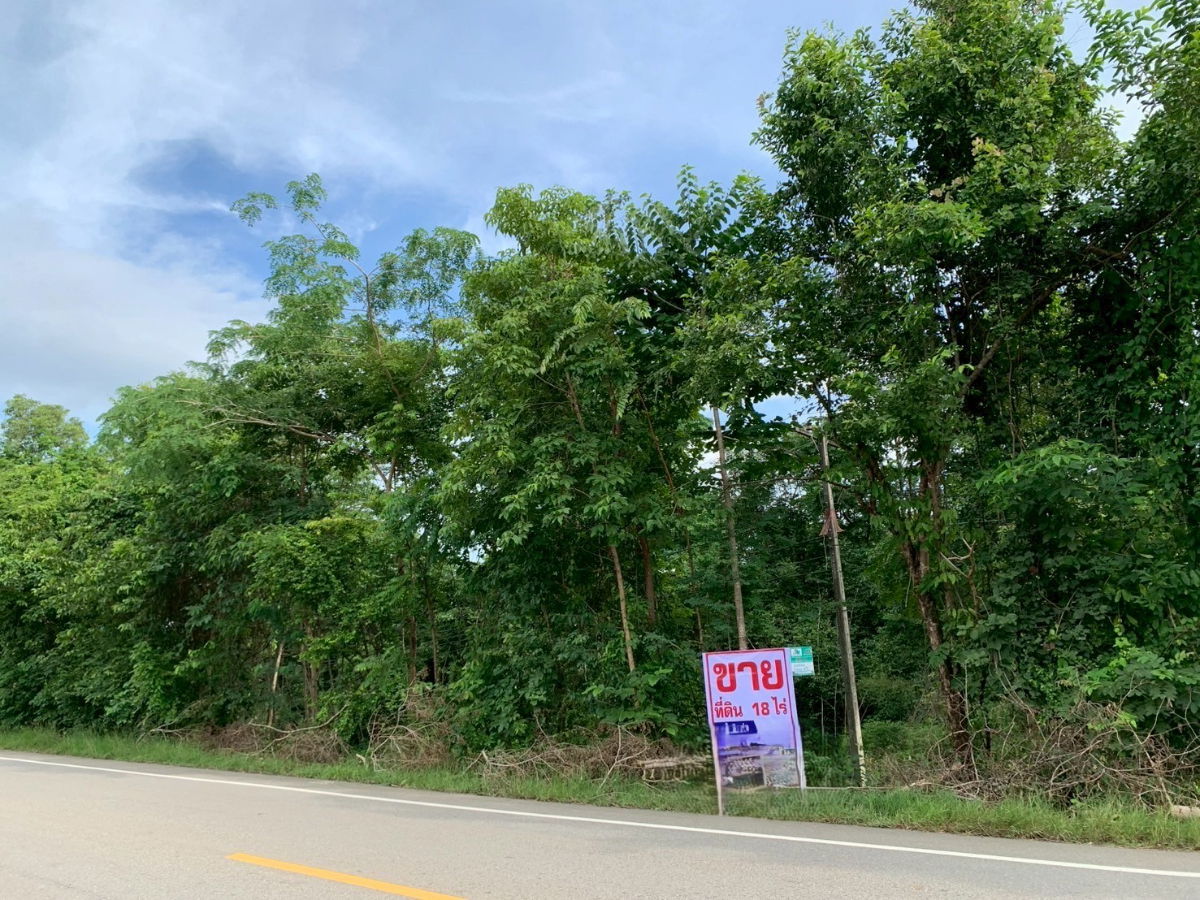 picture Land for sale 12 rai 1 ngan 37 sq.wah, directly fronting a paved road. Located in Bong Tan , Doi Tao, Chiang Mai. Land area: 12-1-37 rai - 5/6