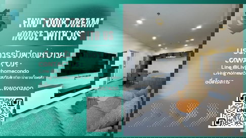 📍For rent One9Five Asoke-Rama9 เฟอร์นิเจอร์ครบครัน พร้อมเข้าอยู่