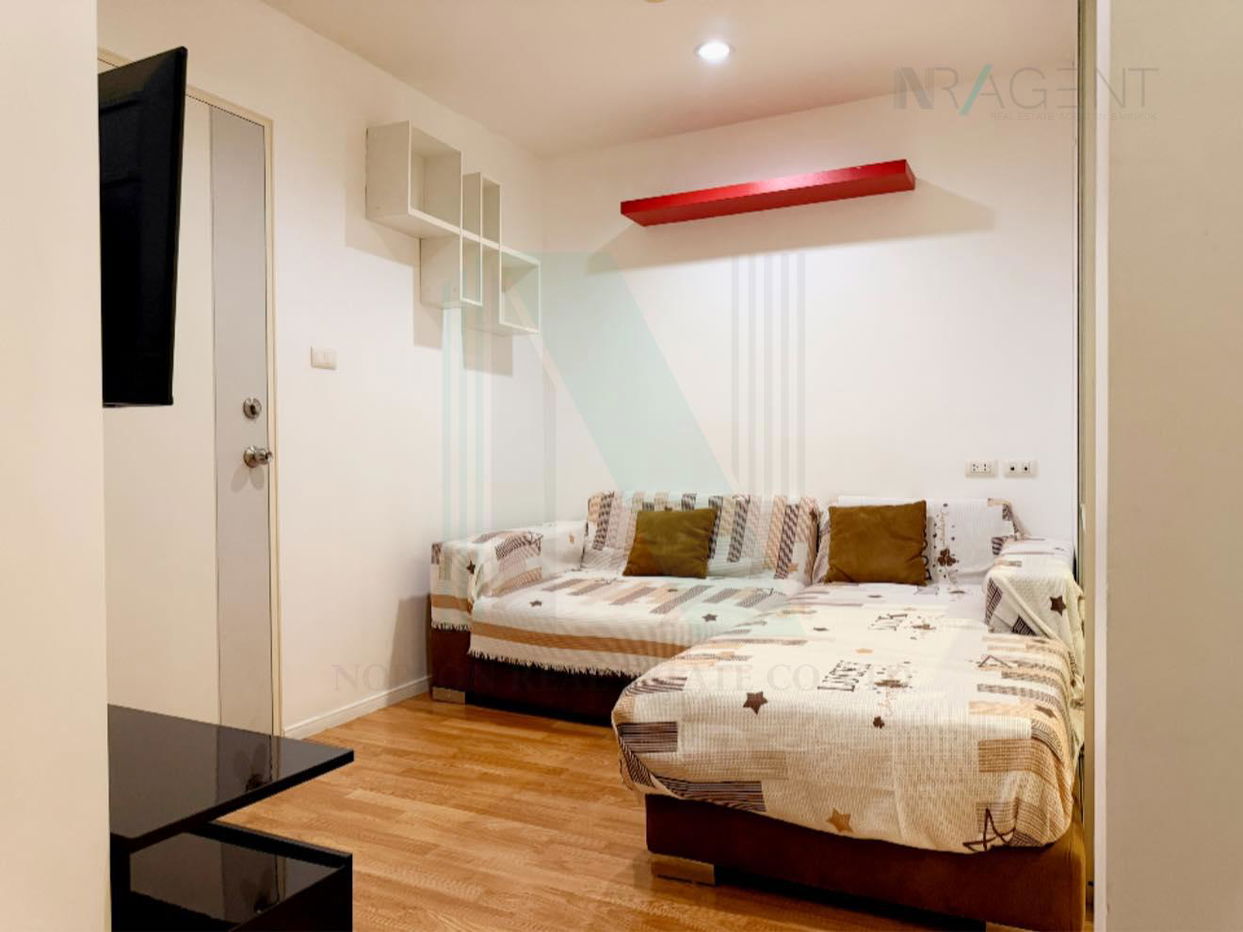 รูป 🚩 ให้เช่าคอนโด ลุมพินี พาร์ค นวมินทร์-ศรีบูรพา อาคาร A1 ชั้น 5 1 ห้องนอน ขนาด 26 ตรม ใกล้ ตลาดอินทรารักษ์ - รูปที่ 5/8